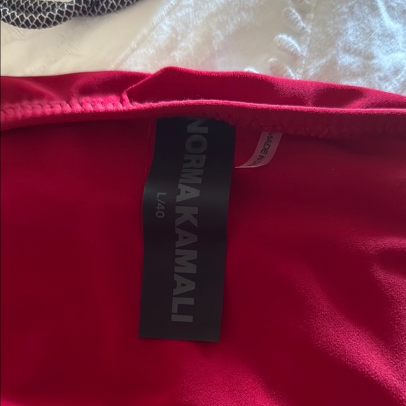 Norma Kamali Red Ruched Dress - Picture 2 of 3